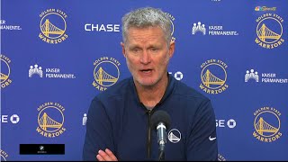 Postgame Interview Steve Kerr speaks to media after Golden State Warriors loss to Memphis Grizzlies [upl. by Funda]