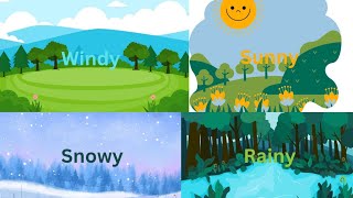 weather song for kids sun Rain and snowLWAAnimations [upl. by London]