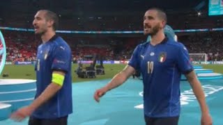 Bonucci vs tifosi inglesi  Its coming to Rome  pastasciutta ne dovete mangiare  euro 2020 [upl. by Ilaw825]