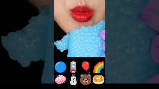 Asmr emoji food challenge Crchoaasmr discovery asmr asmrvideo [upl. by Novihs]