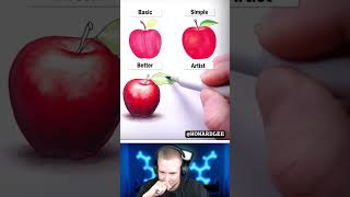 Noob vs Pro 🍎 APFEL ZEICHNEN [upl. by Leiuqese]