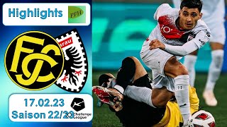 Highlights FC Schaffhausen vs FC Aarau 17022023 [upl. by Atnuahsal]