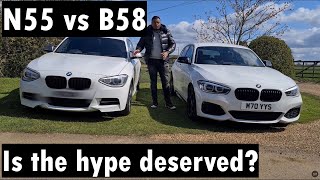 Can the B58 be that much better than N55  BMW M140i vs BMW M135i F20 [upl. by Aihsem]