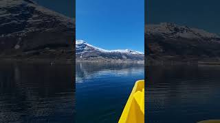 Unforgettable Water Biking in Hardanger Fjord Snowy Peaks amp Scenic Beauty 🏔🏞🛶 [upl. by Feetal]