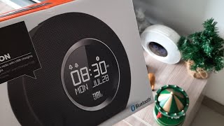 Unboxing JBL horizon  apertura parlante despertador radio FM 📻 बॉक्स से निकालना [upl. by Elyak198]