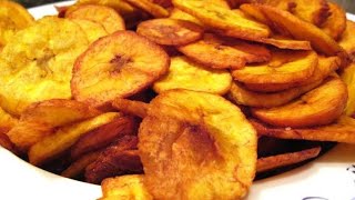 chips de bananes plantains plantain chips [upl. by Enitsirk]