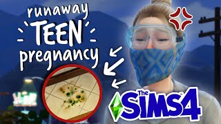 our living situation is NO LONGER SAFE for our BABY  Sims 4 Pregnant Teen Runaway Challenge 3 [upl. by Ignatzia]