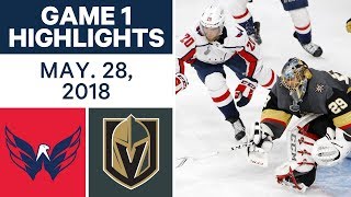 NHL Highlights  Capitals vs Golden Knights Game 1  May 28 2018 [upl. by Yeltnerb]