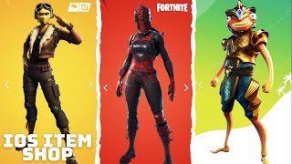 Atlantean Fishstick  Red Knight and Velocity Skins in the Fortnite Mobile iOS Daily Item Shop [upl. by Drofhsa]