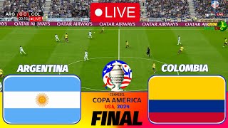 ARGENTINA vs COLOMBIA  2024 Copa America Final Match  Full Match All Goals  Live Football Match [upl. by Perr]