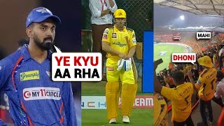 MS Dhoni Grand Entry Gives Goosebumps to Ekana Stadium Crowd CSK vs LSG [upl. by Willis]