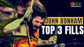 3 John Bonham Drum Fills Every Drummer Should Know  John Bonham Drum Lesson [upl. by Minardi51]