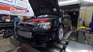 848ehp sti Racecar on the dyno [upl. by Lady]