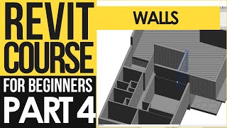 Revit Course for Beginners – Revit Tutorials to Learn BIM Fast  Part 4  Walls [upl. by Korff]