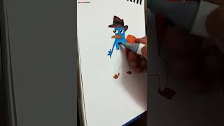 Perry the Platypus  Phineas and Ferb  Drawing shorts [upl. by Harrad198]