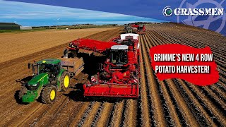 Grimmes BRAND NEW 4 row potato harvester [upl. by Anoo]