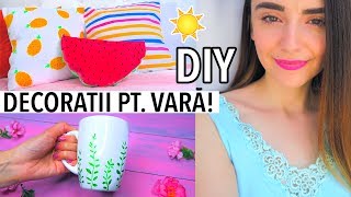 DIY DECOREAZATI CAMERA PENTRU VARA 🍉🍍🌿🌞 [upl. by Ahsitel290]