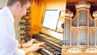 J Pachelbel‘s Wie schön leuchtet der Morgenstern on the famous Silbermann Organ Rötha  Paul Fey [upl. by Maya]