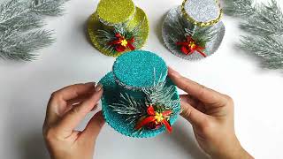 🎄Christmas Craft Ideas  Diy Christmas hats  Christmas Ornament Decoration [upl. by Rox445]