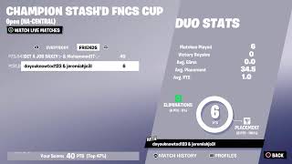 Champion stashed fncs cup with my duo [upl. by Gage633]