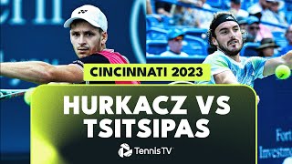 Hubert Hurkacz vs Stefanos Tsitsipas  Cincinnati 2023 Highlights [upl. by Esille]