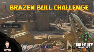 How to complete the 9 kill Brazen Bull Challenge in Call of Duty Black Ops 4 Zombies PS4 Pro [upl. by Urban]