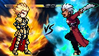 👑GILGAMESH JUS V4 VS ACCURATE EMIYA ARCHER IN JUMP FORCE MUGEN [upl. by Blount55]