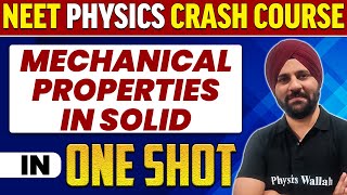 MECHANICAL PROPERTIES IN SOLID in 1 Shot  All Concepts Tricks amp PYQs  NEET Crash Course  UMMEED [upl. by Perlie996]