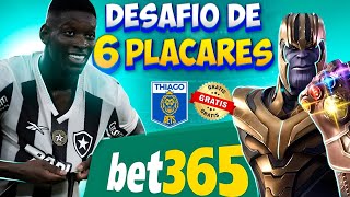 ⚽ PALPITE GRÁTIS NO DESAFIO DE 6 PLACARES DA BET365  PALPITES DOS JOGOS ✍️ [upl. by Ciccia18]