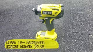 Ryobi 18v Brushless Impact Driver P238 Removing Lug Nuts [upl. by Ellan]