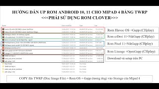 UP ROM Havoc Lineage Pixel crDroid OS cho Mipad 4 bằng TWRP Hãy cho 1 like và đăng kí kênh nhé [upl. by Seftton276]