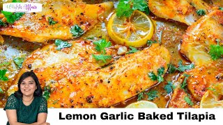 Spicy Lemon Garlic Baked Tilapia Recipe [upl. by Carol-Jean]