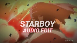 Starboy  Slowed amp Reverb   The Weeknd  Edit Audio [upl. by Bills327]