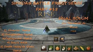 Rise Online Sıfırdan Battle Priest Serisi Part 15  Başlangıç İtemleri Hallettik ve Final Yaptık [upl. by Pia]