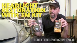 Restoring Headlights with 3M Kit EricTheCarGuy [upl. by Barker]