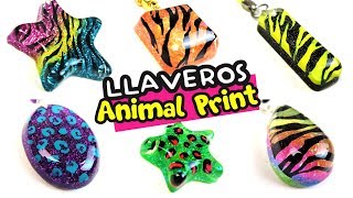 LLAVEROS DE RESINA Animal Print ★ Así o más fácil ★ DIY Manualidades fáciles y sencillas ★ ✌😁 [upl. by Jaworski284]