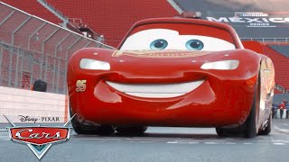 Disney Cars Toys 10 Lightning McQueens Race Stop Motion Animation [upl. by Anele]