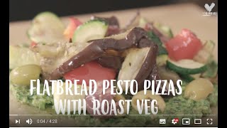 Vegan Pesto Pizzas with Roast Veg  Rebel Recipes [upl. by Laehcor]