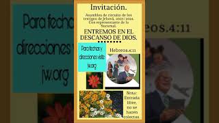 Está invitación es para ti Asamblea de Circuito 20232024 quot quotEntremos en el descanso de Dios quot [upl. by Nayd]