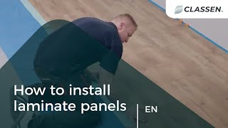 How to install CLASSEN laminate panels [upl. by Lexerd887]