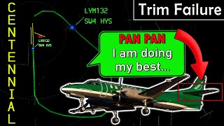 Metroliner has TRIM FAILURE AFTER TAKEOFF  quotRunaway Trimquot [upl. by Hembree]