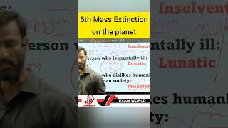 6th mass extinction on Earth ssc upsc climatechange [upl. by Shannah]