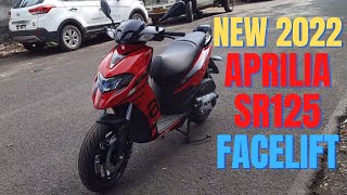 New 2022 Aprilia SR125 Facelift  Walkaround  Key Changes [upl. by Lyndsay]