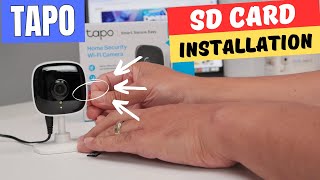 Tapo C100 SD Card Installation STEPbySTEP Instructions [upl. by Zacharie]