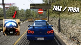 Assetto Corsa with Thrustmaster TMX and TH8A  R34 GTR Mt Akina Downhill [upl. by Noda]