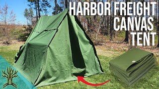 Make a Tent from Harbor Freight tarps [upl. by Initirb]