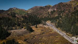 Big Cottonwood Canyon Flight DJI AIR 2 [upl. by Aihsyt]