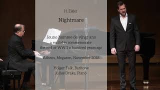 Nightmare  Hanns Eisler  Holger Falk amp Julius Drake [upl. by Silverman]