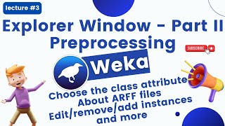 Lecture 3 Preprocessing data with Weka explorer  Part II  Tutorials for beginner to Pro trending [upl. by Yaron74]