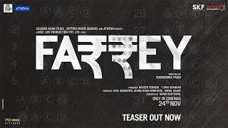 FARREY  Official Teaser  Salman Khan  Alizeh  Soumendra Padhi  24 November  PVR INOX Pictures [upl. by Joacimah]